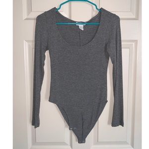 Forever 21- gray top one piece